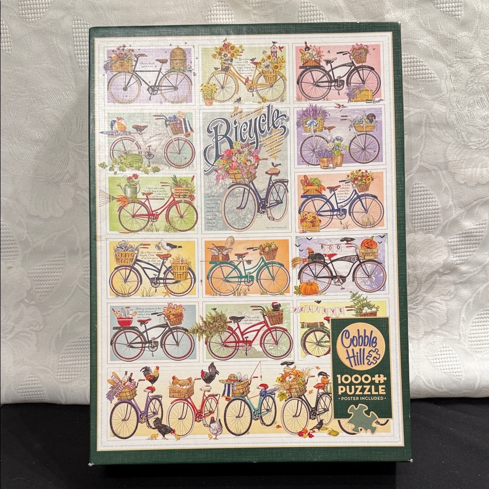 Cobble Hill Bicycles 1000 pieces adult jigsaw puzzle